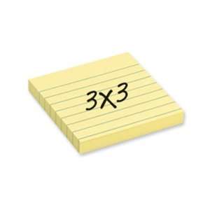  MMM630SS   Post it Notes, Lined, 3x3, 100 Sheets/PD, 144 