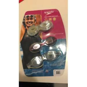 Speedo Adult Swim Goggles   3 Pack   UV Protection   Speed Fit   Anti 