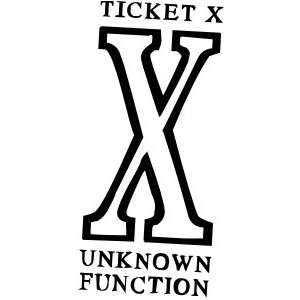  ticket X unknown function 1x0.5 Arts, Crafts & Sewing