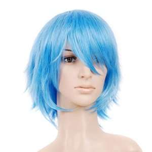  Blue Anime Cosplay Wig Hair Costume Toys & Games