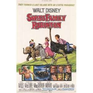  Swiss Family Robinson Movie Poster (11 x 17 Inches   28cm 