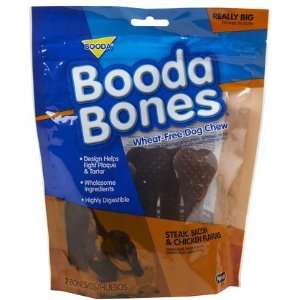 Petmate Booda Really Big Booda Bone   Chicke, Bacon, & Steak   7 pack 