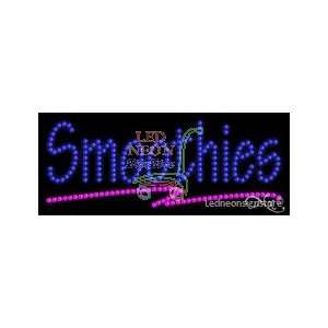  Smoothies LED Business Sign 11 Tall x 27 Wide x 1 Deep 