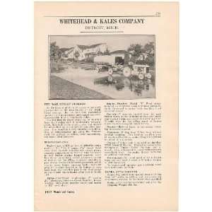  1927 Whitehead & Kales W&K Street Flusher Print Ad (48455 