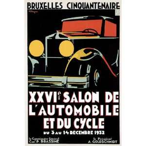  1932 AUTOMOBILE SHOW 50 YEARS BRUXELLES BELGIUM VINTAGE 