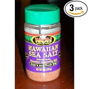 NOH Original Hawaiian Sea Salt Seasoning, 9 Ounce (Pack of 3)