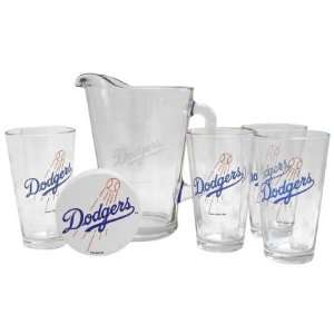  Los Angeles Dodgers Pint Glasses and Pitcher Set  MLB L.A 