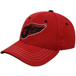  Zephyr Detroit Red Wings Red Forward Zfit Hat