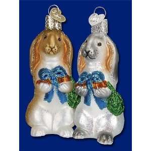  Mercks family Old World Christmas glass flopsy rabbit 
