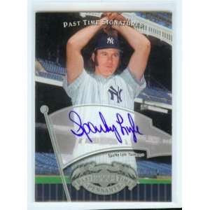  Sparky Lyle Autograph 2005 Upper Deck Baseball Past Time Signatures 