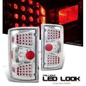   02 03 FORD EXCURSION 4X4 SUV CHROME LED STYLE TAIL LIGHT Automotive