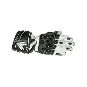  FRANK THOMAS XTi Leather Motorcycle Gloves WHITE MD 