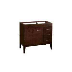 Ronbow 36 Wood Vanity Cabinet W/ 1 Hidden Drawer & 3 Side Drawers 