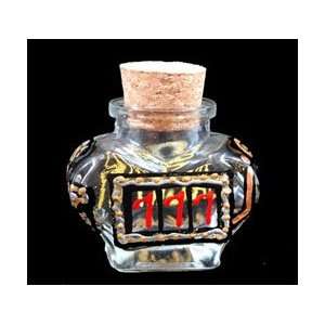 Casino Magic Slots Design   Hand Painted   Small Heart Shaped Bottle 
