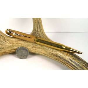 Bamboo 30 06 Rifle Cartridge Pen With a Gold Finish 