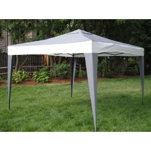   Top/Steel Frame Canopy Tent (10 x 10) Gray Patio, Lawn & Garden
