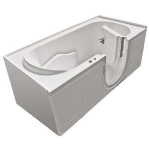 MediTub SI3060RWAC White 3060 60 x 30 Walk In Air Therapy Tub with 