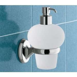 Gedy 3081 13 Wall Mounted Bubble Shaped Glass Soap Dispenser with 