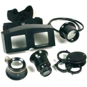  5 30X 20X 15X 10X Loupe Headband Magnifier Optic Tools 