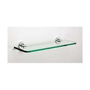 Sonia Accessories 480424 Tecno Project Glass Shelf 24 Polished Nickel