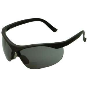 ERB 16876 ERBx Safety Glasses with +2.0 Bifocal Power, Black Frame 