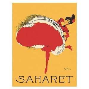 World Travel Poster Saharet Dance Performance Advertisement 12 inch by 