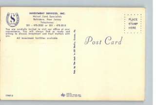 Postcard Investment Services Bldg Belvidere,New Jersey  
