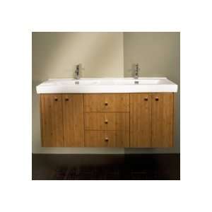   Under Counter Double Vanity W/ 3 Drawers & 4 Doors W/ Pull Out Bottoms