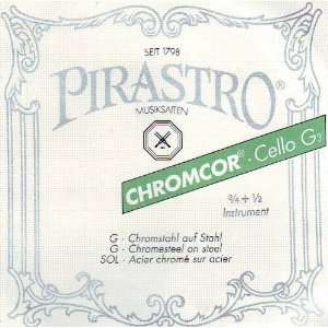   Cello Chromcor G Chrome/Steel 3/4 Size, 339340 Musical Instruments