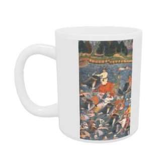 Emperor Akbar (r.1556 1605) crossing the   Mug   Standard Size 