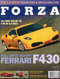 FORZA FERRARI MAGAZINE #59 FEBRUARY 2005 F430 DRIVE REPORT amazing 