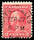 momen US Stamps #388 Used Weiss Cert VF  