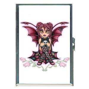  Goth Fairy Bad Bat Girl Tattoo ID Holder, Cigarette Case 