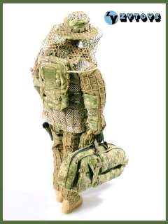 ZYTOYS US SPECIAL COMBAT SNIPER MULTICAM SUIT with M200 RIFLE 