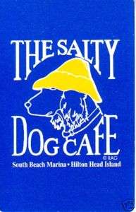 SALTY DOG CAFE AD   A Single Advertising Playing Card  