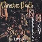 CHRISTIAN DEATH CD Sleepless Nights LIVE 1990 goth cleo