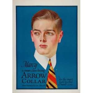  1920 Ad Marcy Arrow Collar Young Man J. C. Leyendecker 