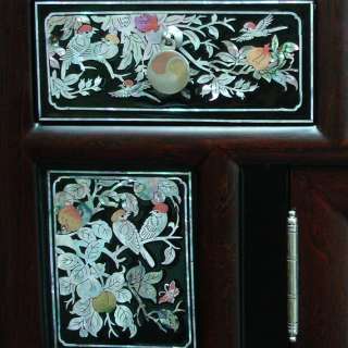 Lacquered Mother of Pearl Inlay Wooden Dressers Cabinet Princess 