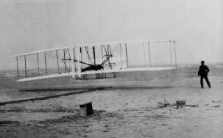   WRIGHT BROTHERS PHOTO ORVILLE WILBUR FLYING MACHINE AIRPLANE AVIATION