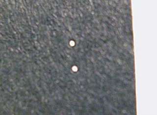 here you can see the holes are a small fraction