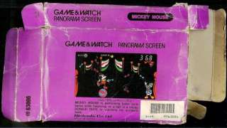 1984 MICKEY MOUSE PANORAMA NINTENDO GAME & WATCH + BOX  