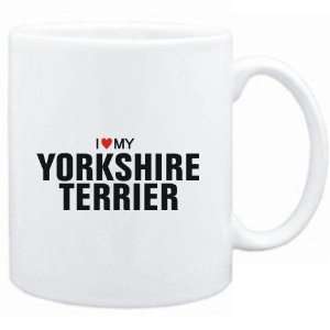  Mug White  I love my Yorkshire Terrier  Dogs
