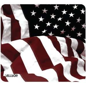  New  ALLSOP 29302 OLD FASHIONED AMERICAN FLAG MOUSE PAD 