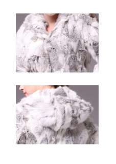 0262 Hooded Rabbit Fur Coat Jacket Garment jackets coats XL XXL XXXL 