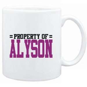  Mug White  Property of Alyson  Female Names