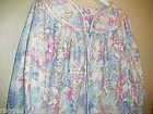 Granada Flannel Floral Lounge Long Robe 18 20 XL 1X NEW