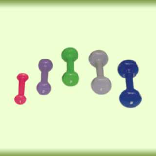 Cando Vinyl Coated Solid Iron Dumbbell  