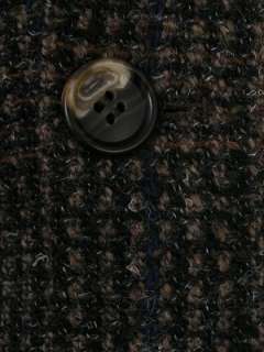 Hugo Boss Tweed Blazer Brown Black 40R Perfect  