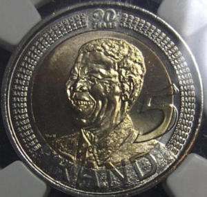 RARE Nelson Mandela 2008 90th Birthday Coin MS 65 UNC  