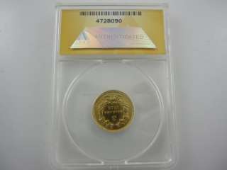 1854 $3 Indian Princess Gold Piece   ANACS   AU 55 Details * 